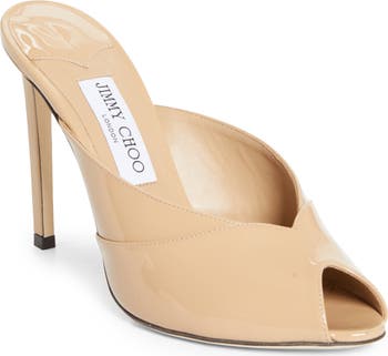Jimmy Choo Brigitte Peep Toe Mule (Women) | Nordstrom