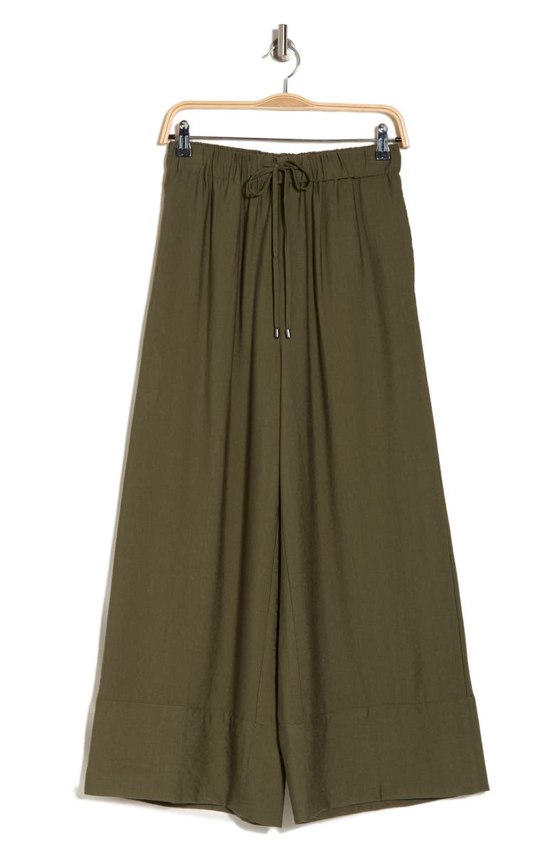 Adrianna Papell Drawstring Easy Pants, Alternate, color, New Green