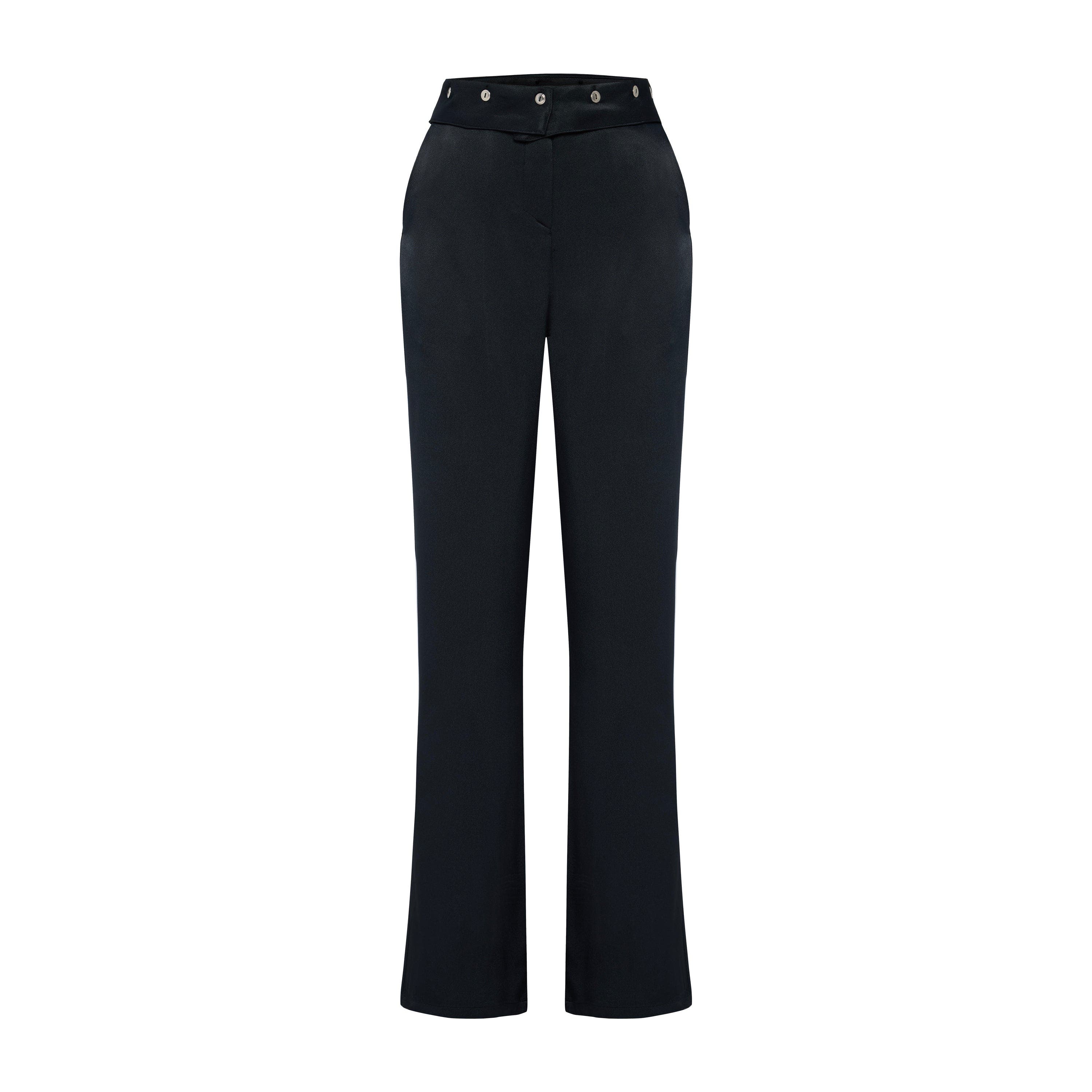 Pcfg Woven Pant With Metal Button In Black