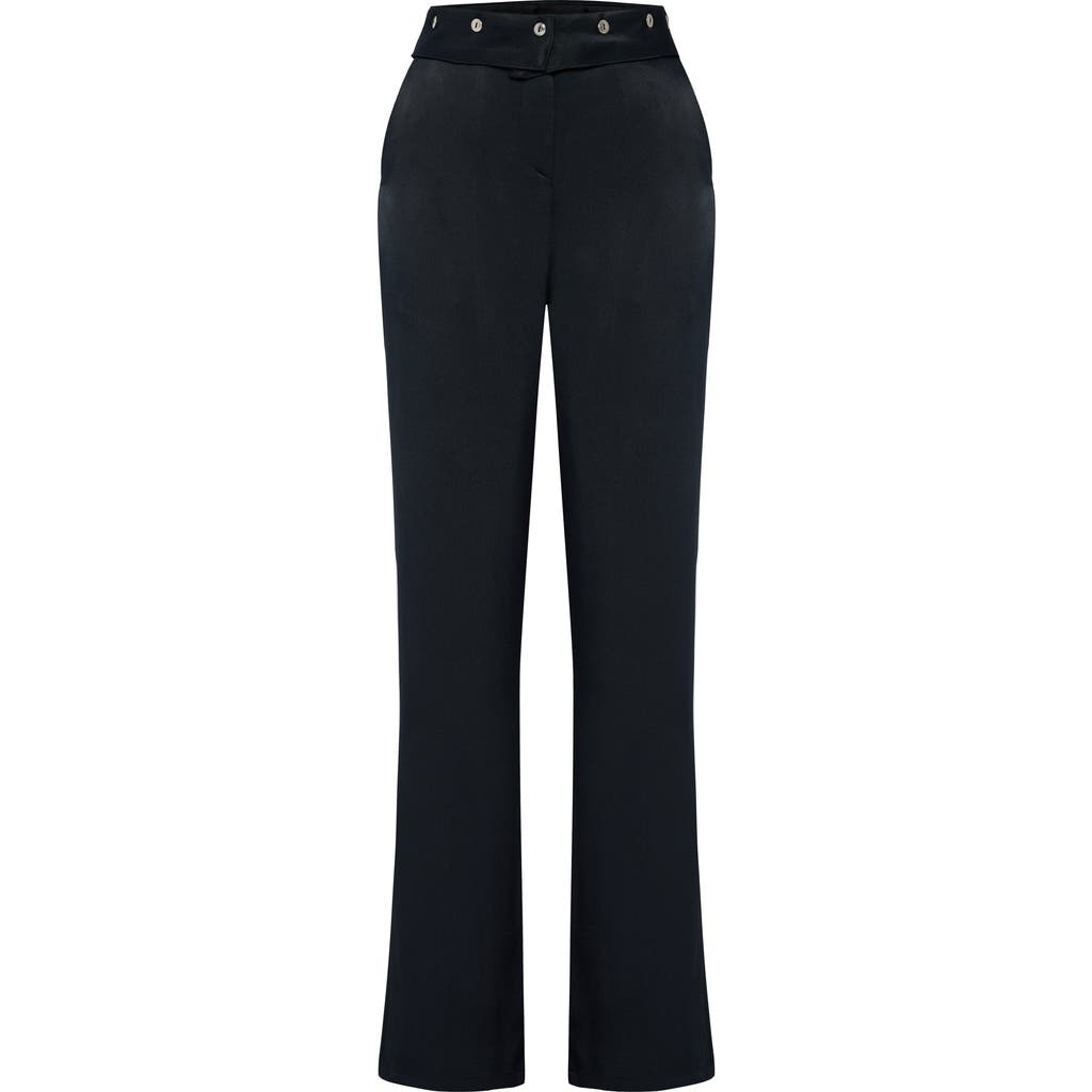 Pcfg Woven Pant With Metal Button In Black
