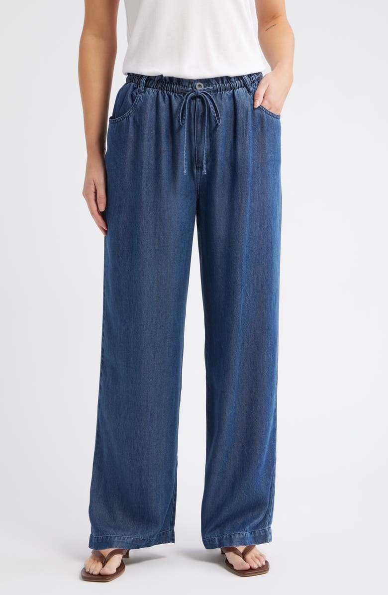 Cloth & Stone Wide Leg Crop Denim Pants, Main, color, Horizon Wash