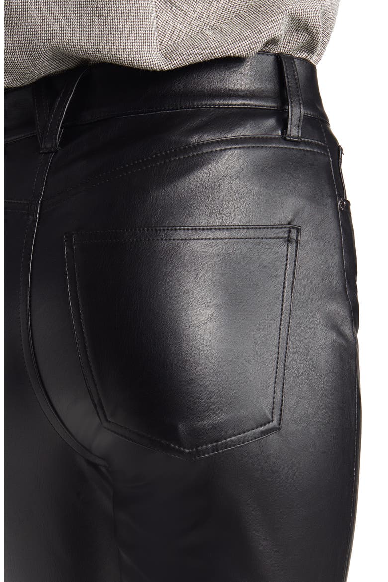Beverly Coated High Waist Skinny Flare Jeans, Alternate, color, BLACK