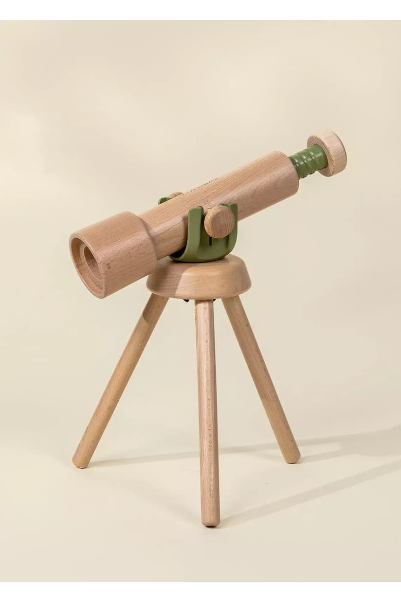 Wooden Tripod Telescope - 15x Zoom, Alternate, color, Natural Wood