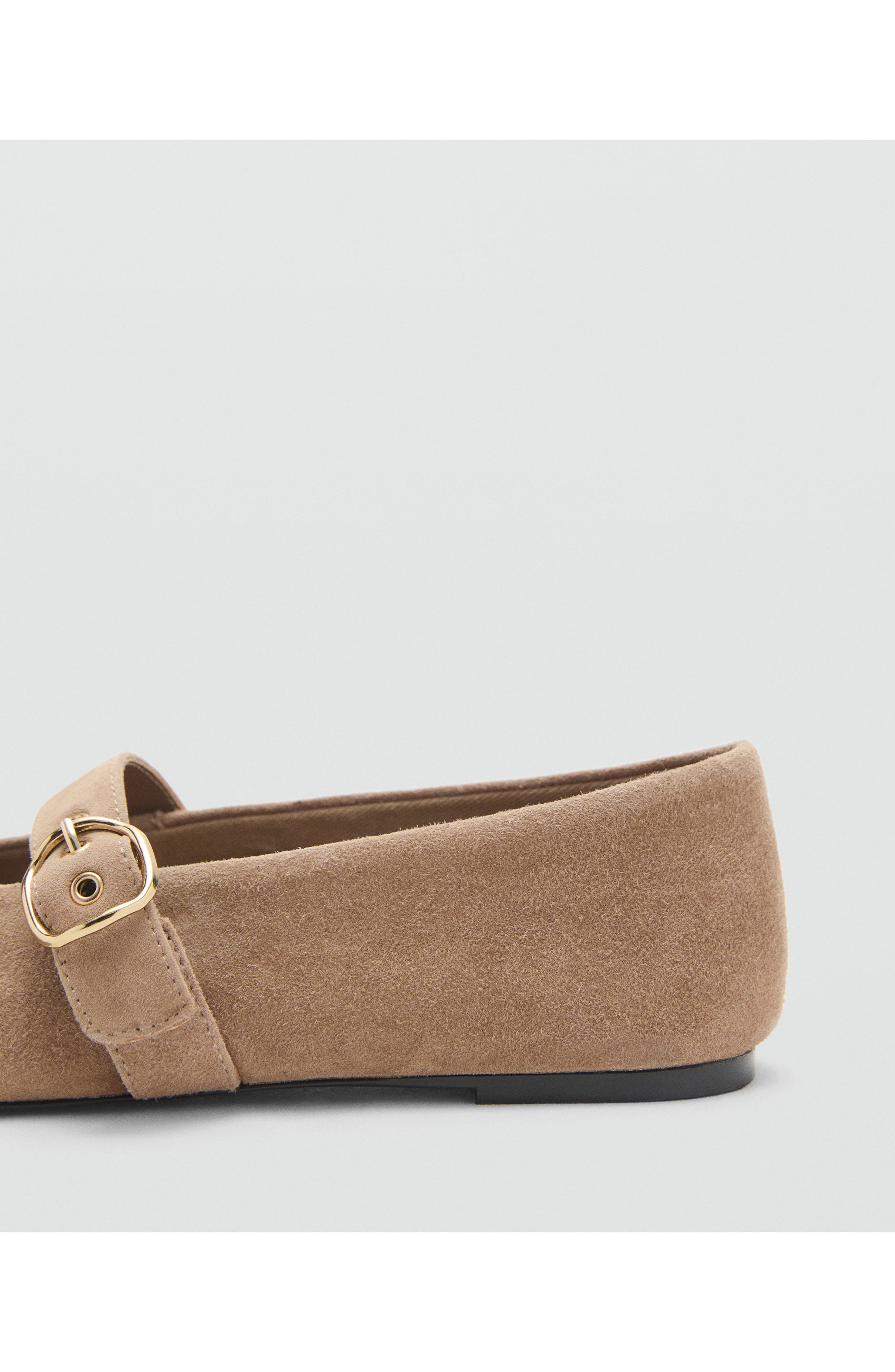 MANGO Mary Jane Ballet Flat, Alternate, color, Sand