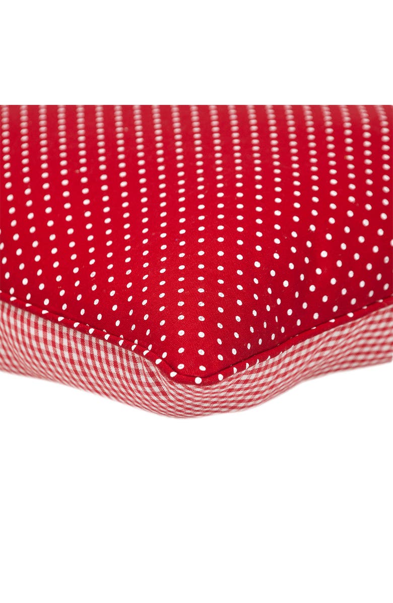 PARKLAND COLLECTION Pattern Cotton Pillow, Alternate, color, Red/White