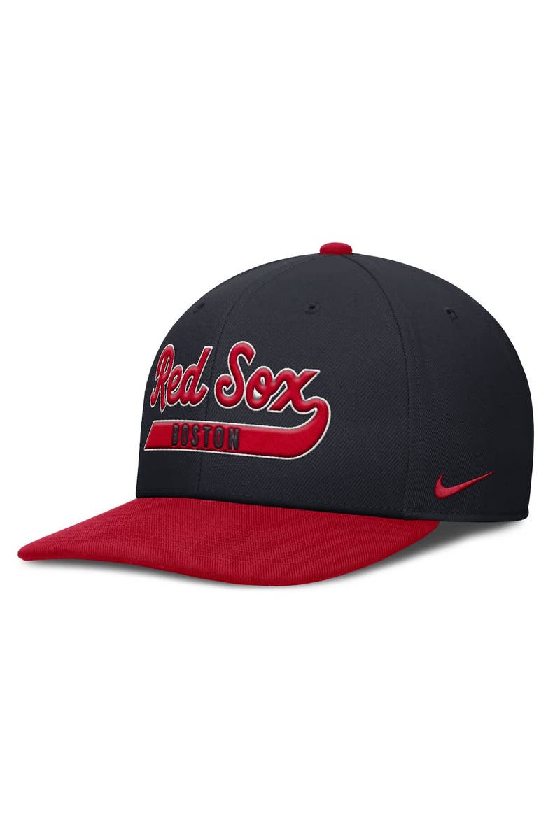 Nike Men's Nike Navy/Red Boston Red Sox Pro Performance Snapback Hat, Alternate, color, Navy