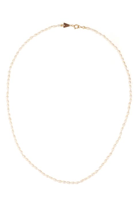 Tiny Seed Pearl Necklace