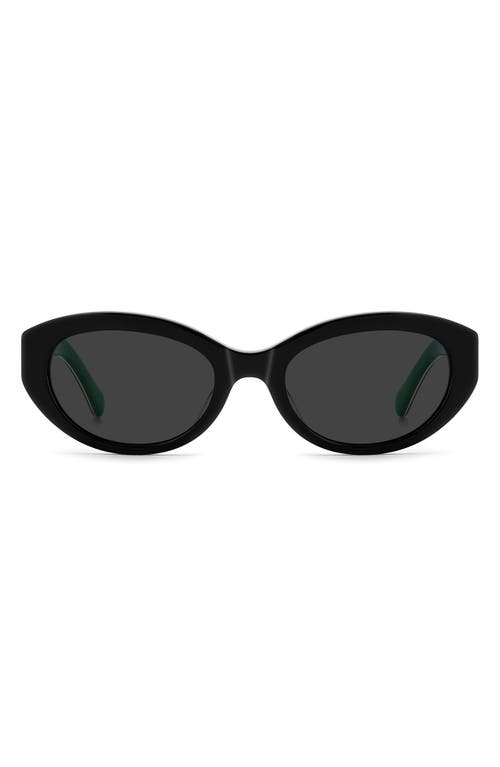 Kate Spade New York Caeley 52mm Oval Sunglasses In Black