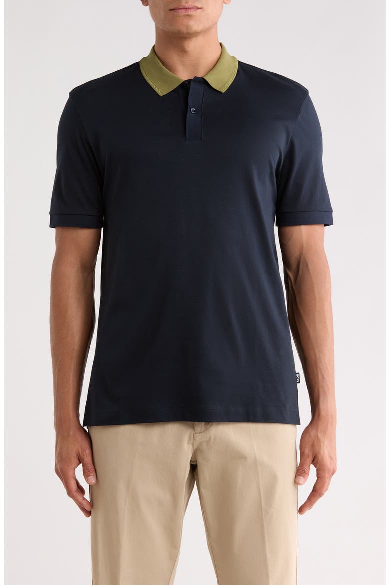 Phillipson Cotton Polo, Main, color, DARK BLUE