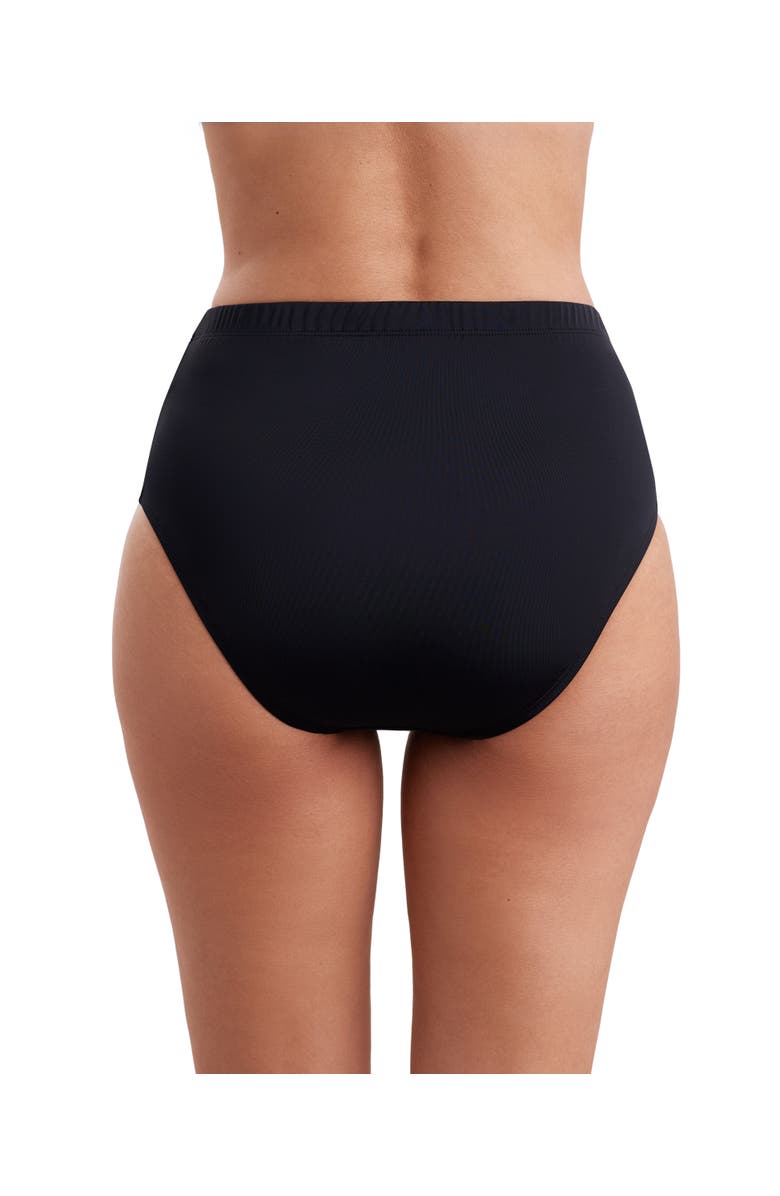 ShapeSolver Basic Brief Plus Size Swimsuit Bottom, Alternate, color, Black