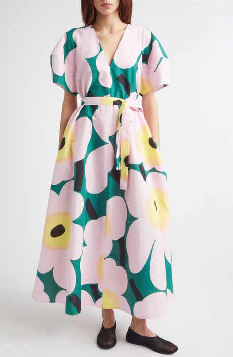 Kaffet Unikko Floral Cotton & Linen Maxi Dress