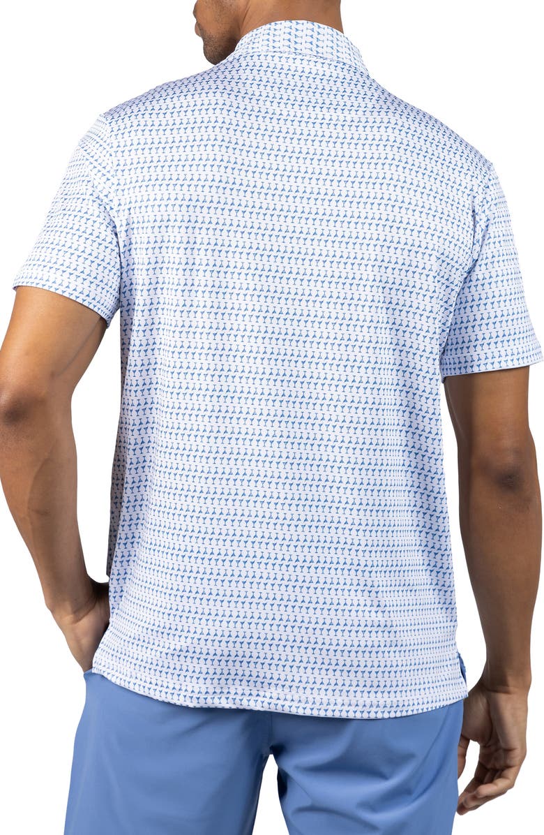 TailorByrd Martini Glass Print Performance Polo, Alternate, color, 