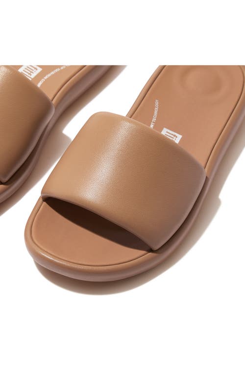 Fitflop Iqushion D-luxe Slide Sandal In Latte Tan