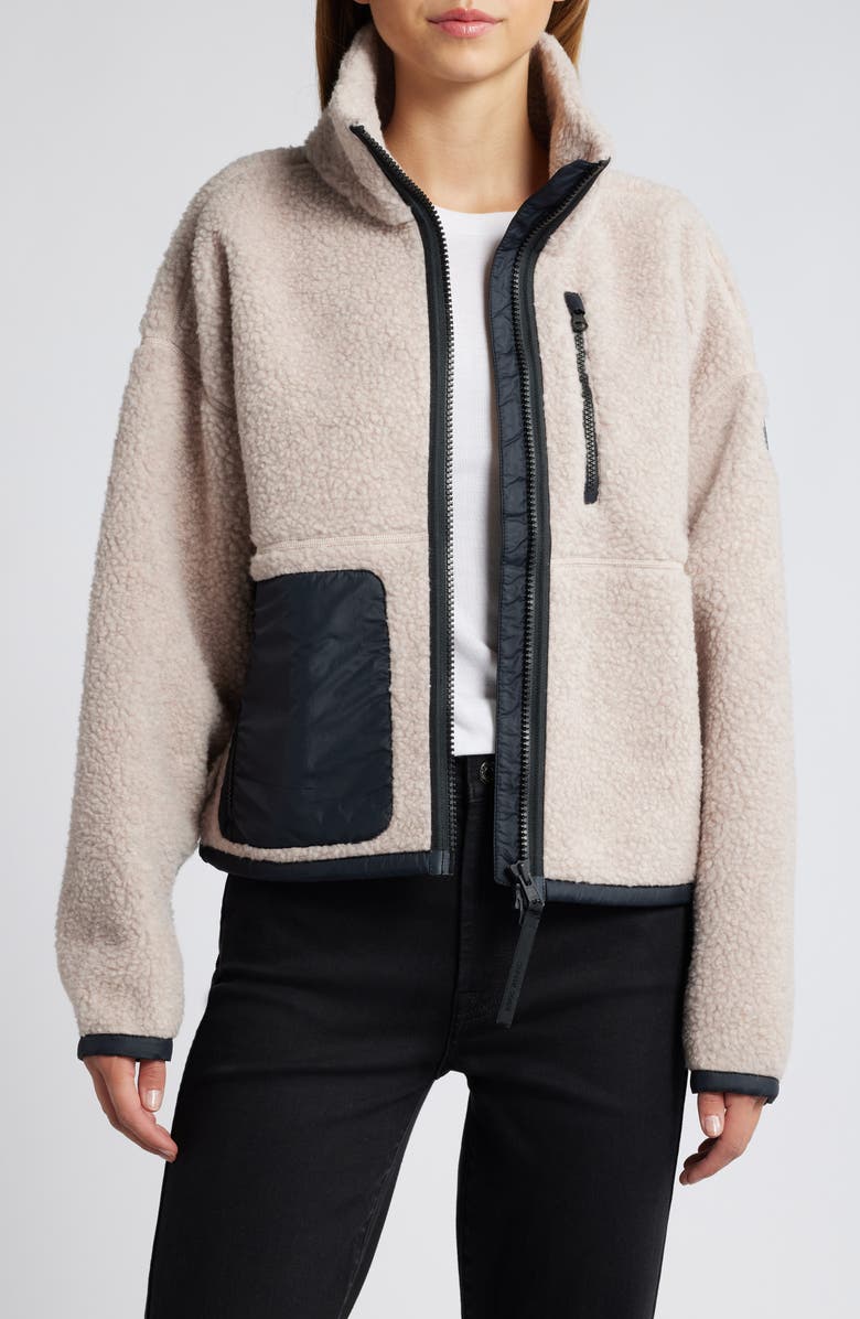 Canada Goose Simcoe Fleece Zip-Up Jacket, Alternate, color, Lucent Rose