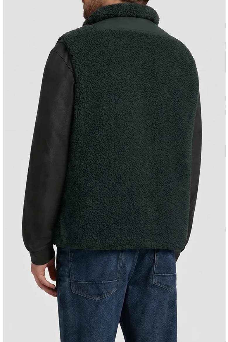 Noah Faux Shearling Vest, Alternate, color, SCARAB