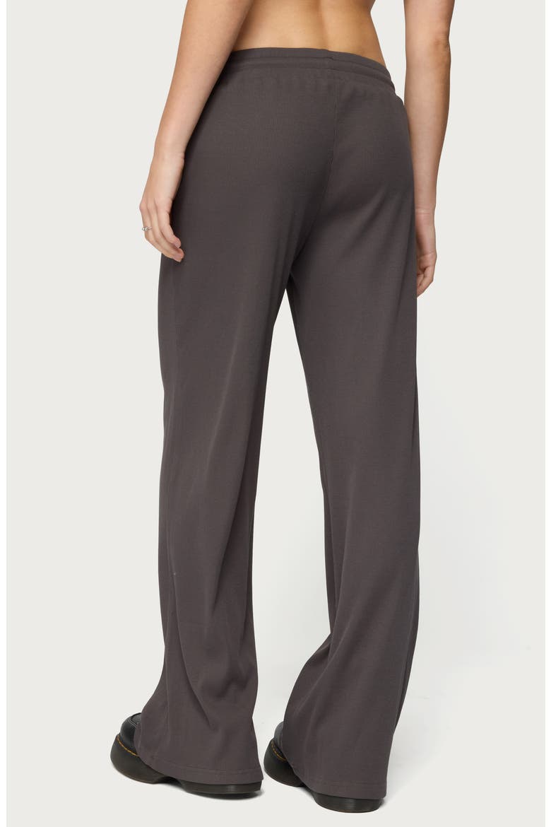 Cicilia Rib Drawstring Pants, Alternate, color, DARK-GRAY