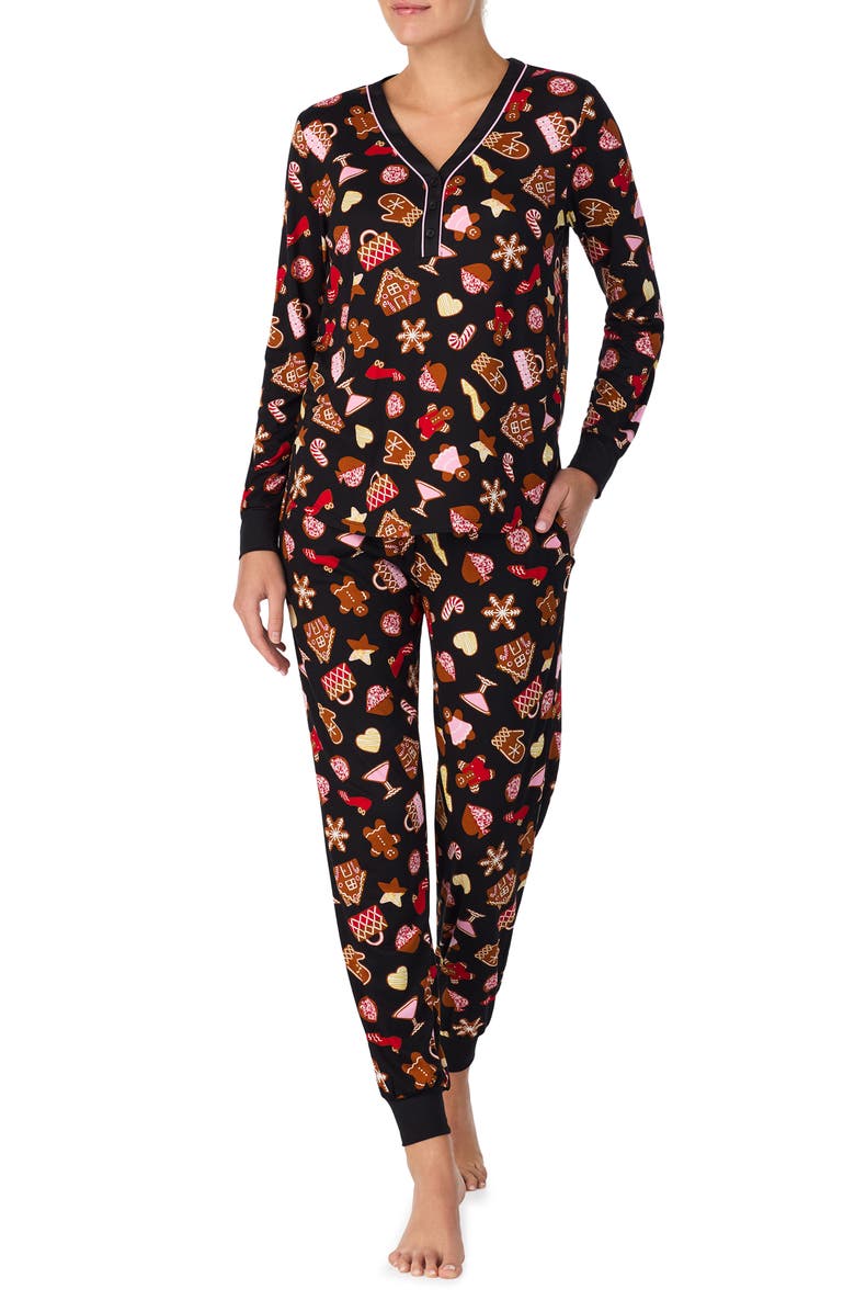 Kate Spade New York print pajamas, Main, color, 
