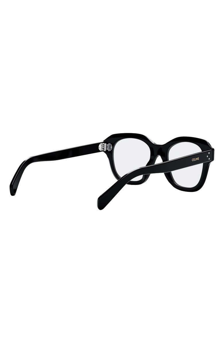 CELINE Bold 3 Dots 50mm Butterfly Optical Glasses, Alternate, color, 