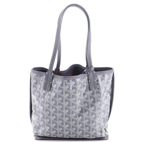 Anjou Reversible Tote Coated Canvas Mini