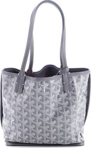 Pre-Owned Goyard Anjou Reversible Tote Coated Canvas Mini