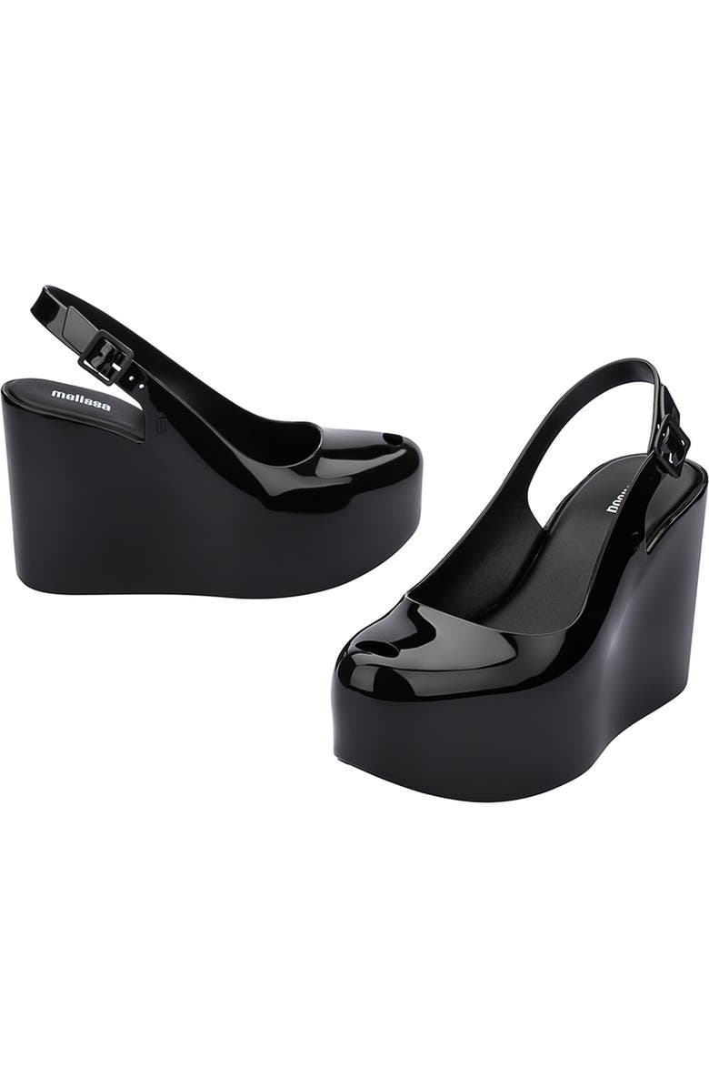 Melissa Groovy Slingback Platform Wedge Pump, Alternate, color,