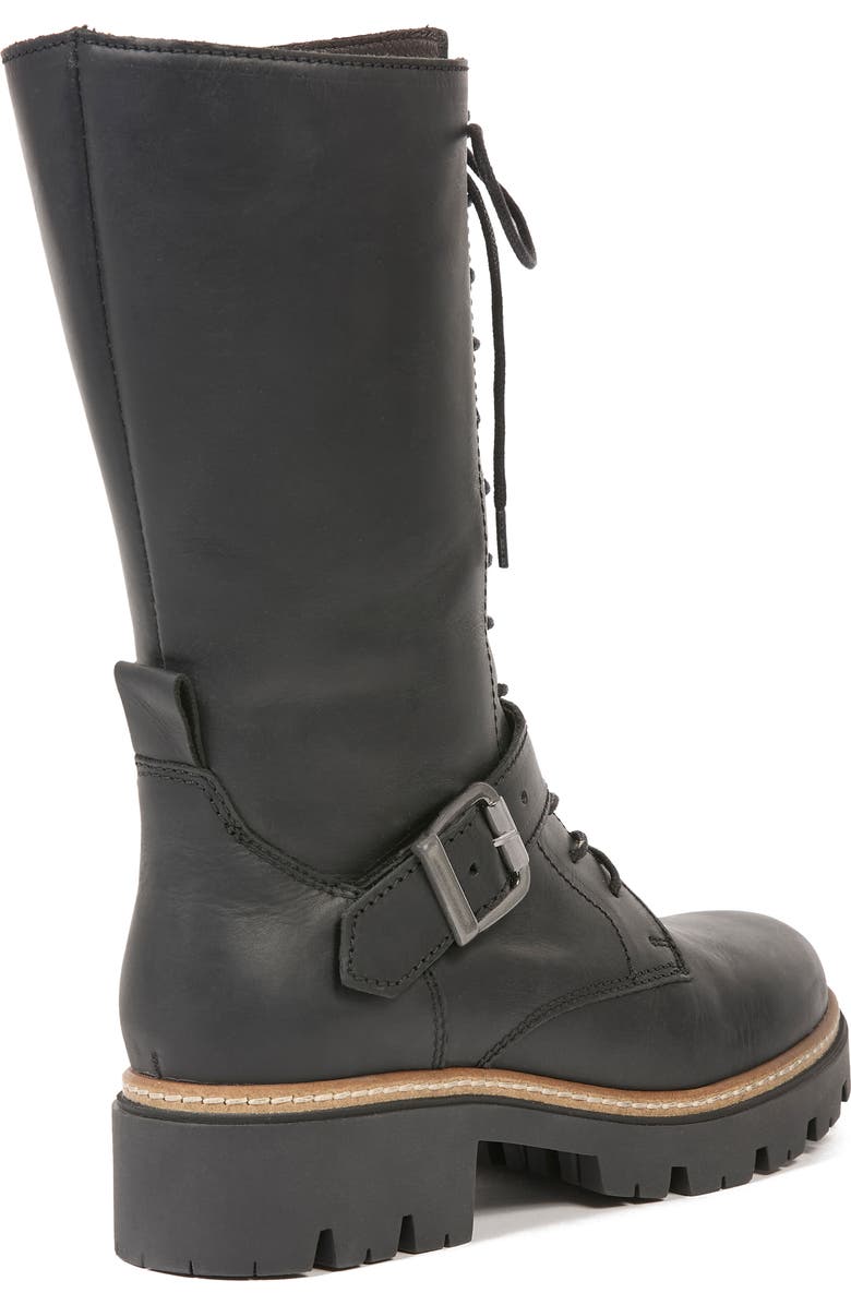 Celtic & Co. Strap Detail Mid Calf Boot, Alternate, color, Black