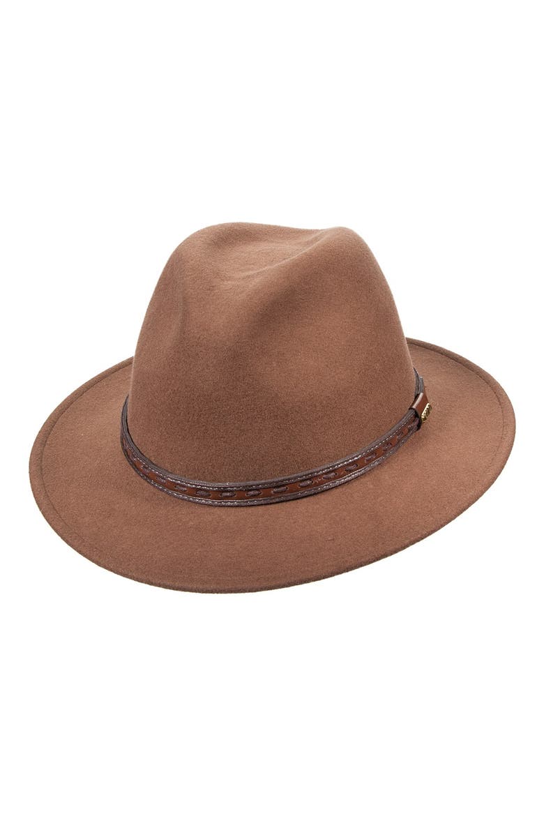 'Classico' Crushable Felt Safari Hat, Main, color, PECAN