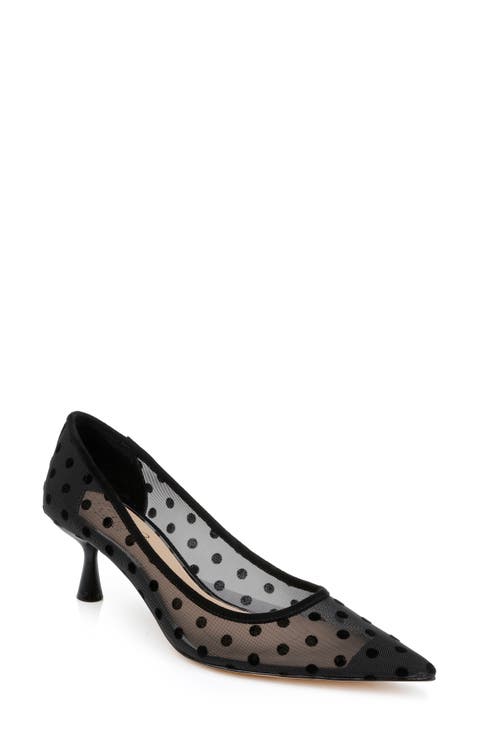 Elena Pointed Cap Toe Pump (Women)