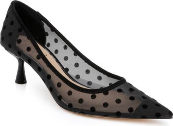 Elena Pointed Cap Toe Pump