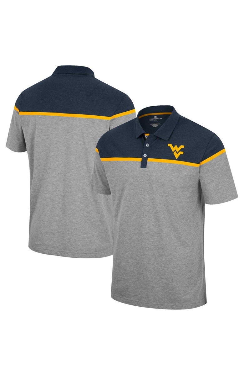 COLOSSEUM Men's Colosseum Heather Gray West Virginia Mountaineers Chamberlain Polo, Alternate, color, 