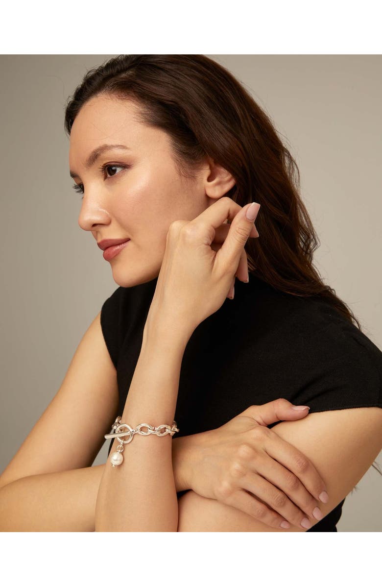 UNODE50 Luna Link Bracelet, Alternate, color, Silver