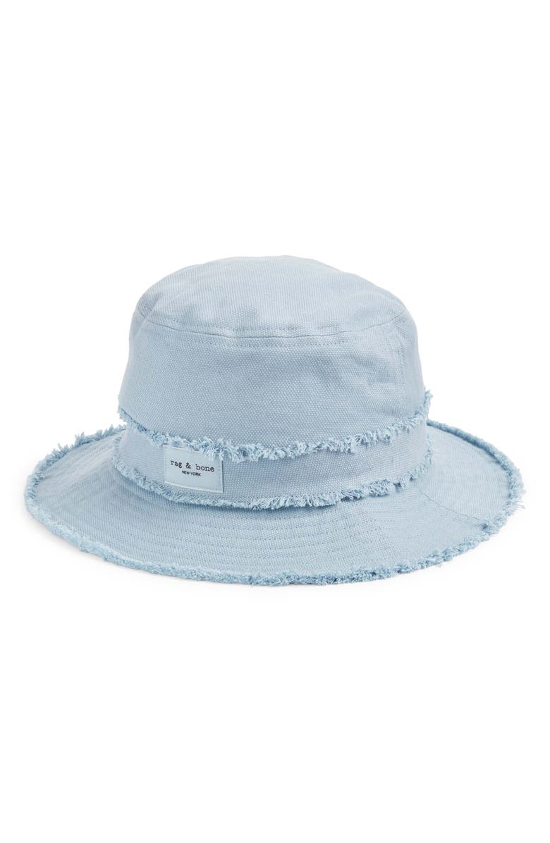 rag & bone Addison Cotton & Linen Cruise Hat, Main, color, 