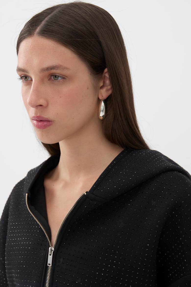 Hooded Sweatshirt, Alternate, color, Black