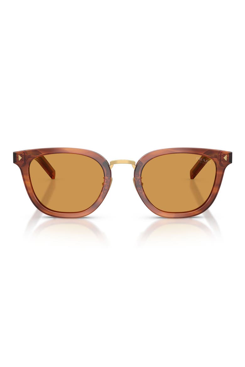 49mm Cat Eye Sunglasses, Main, color, HAVANA COGNAC / GREY YELLOW