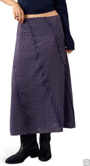 MANGO TEEN Floral Print Maxi Skirt