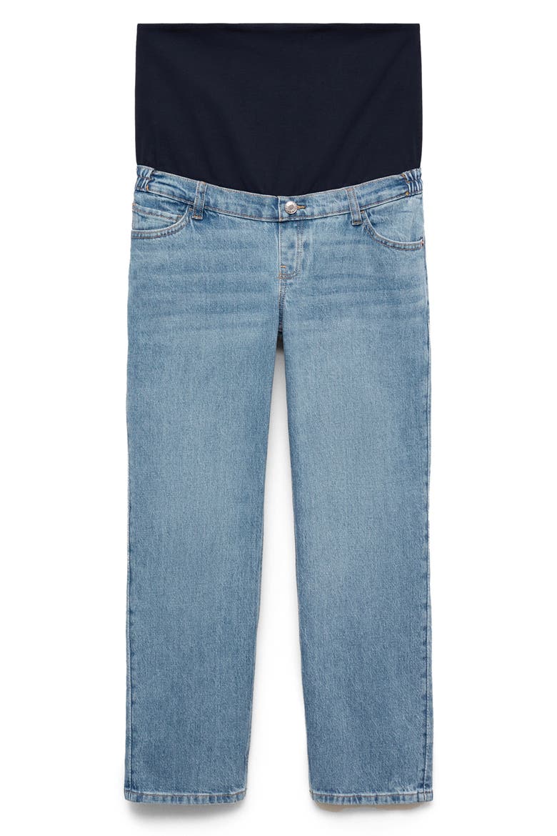 Straight Leg Ankle Maternity Jeans, Alternate, color, MEDIUM BLUE