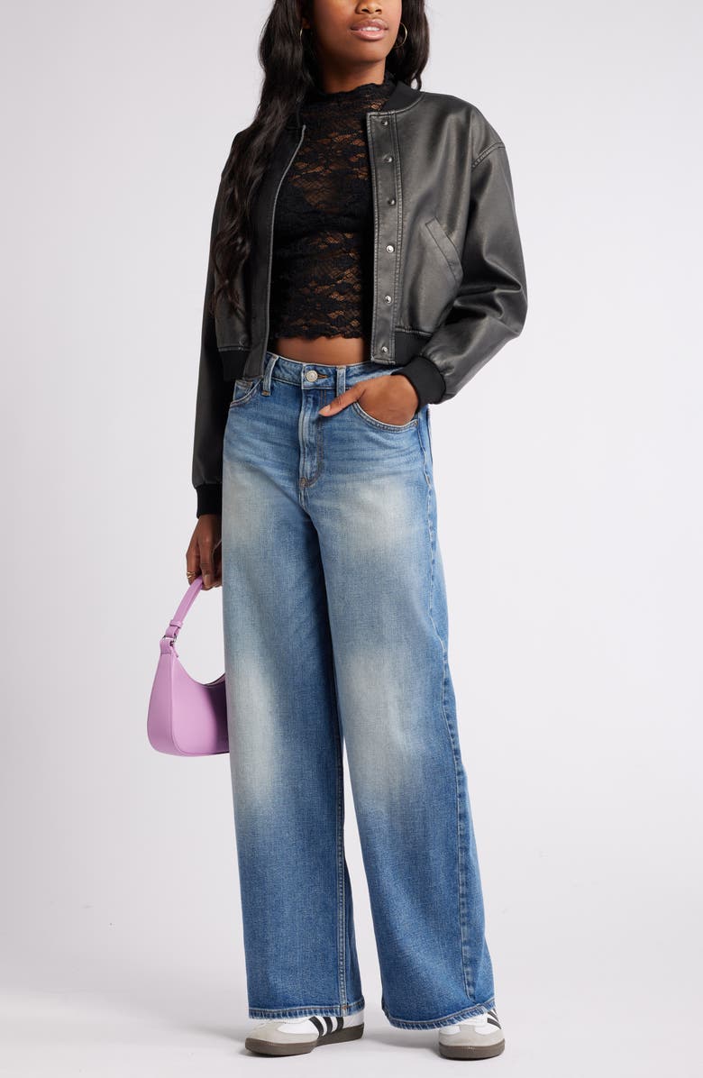 BP. Mock Neck Lace Top, Alternate, color,