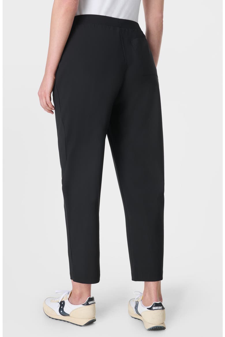 Explorer Crop Barrel Leg Pants, Alternate, color, BLACK