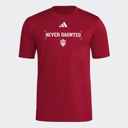 adidas Men's adidas Crimson Indiana Hoosiers Locker Slogan Football Pre-Game T-Shirt