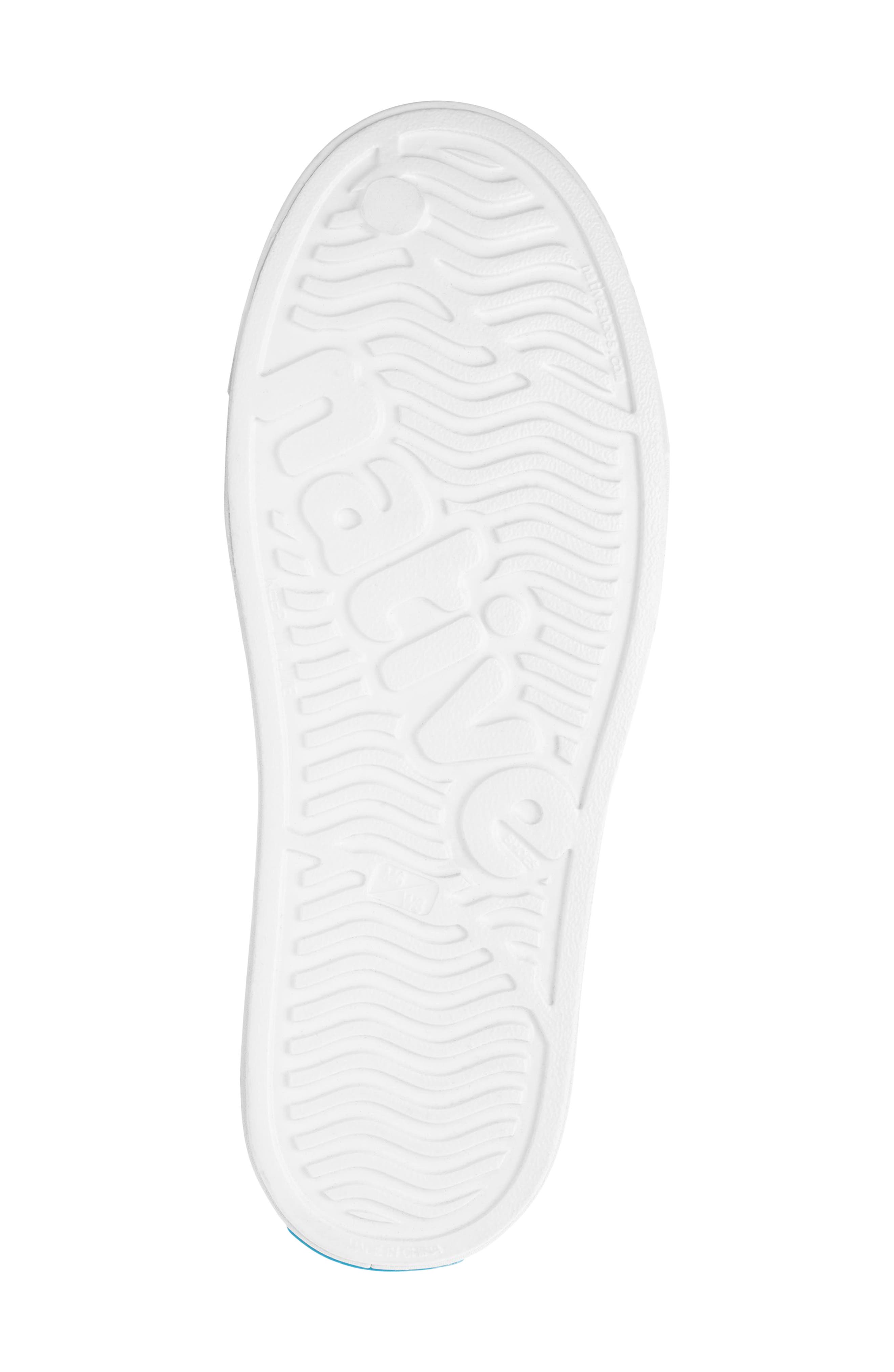 Native Shoes 'Jefferson' Water Friendly Perforated Sneaker, Alternate, color, Shell White/ Uv Blue Block