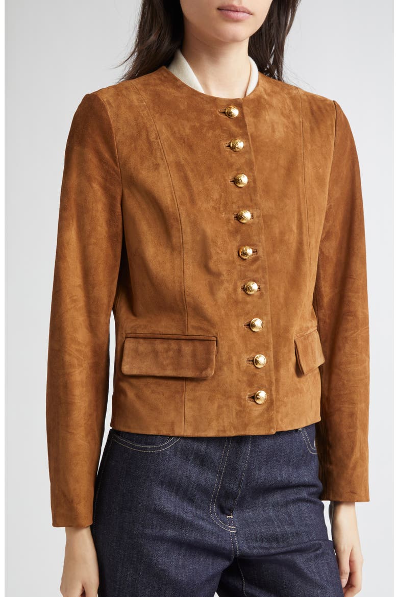 Nanon Suede Jacket, Alternate, color, MARTORA