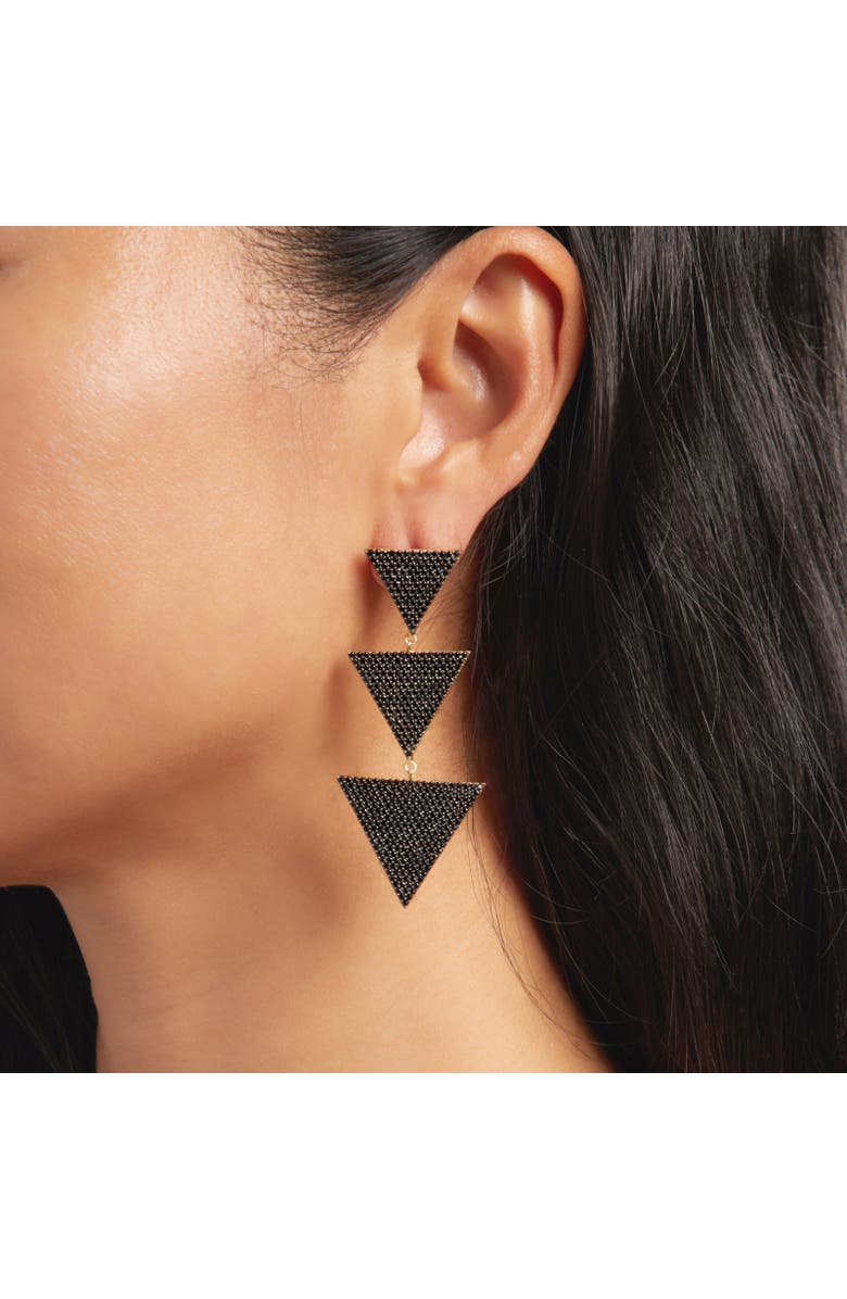 NICKHO REY Megan Earrings, Alternate, color, Black/Gold