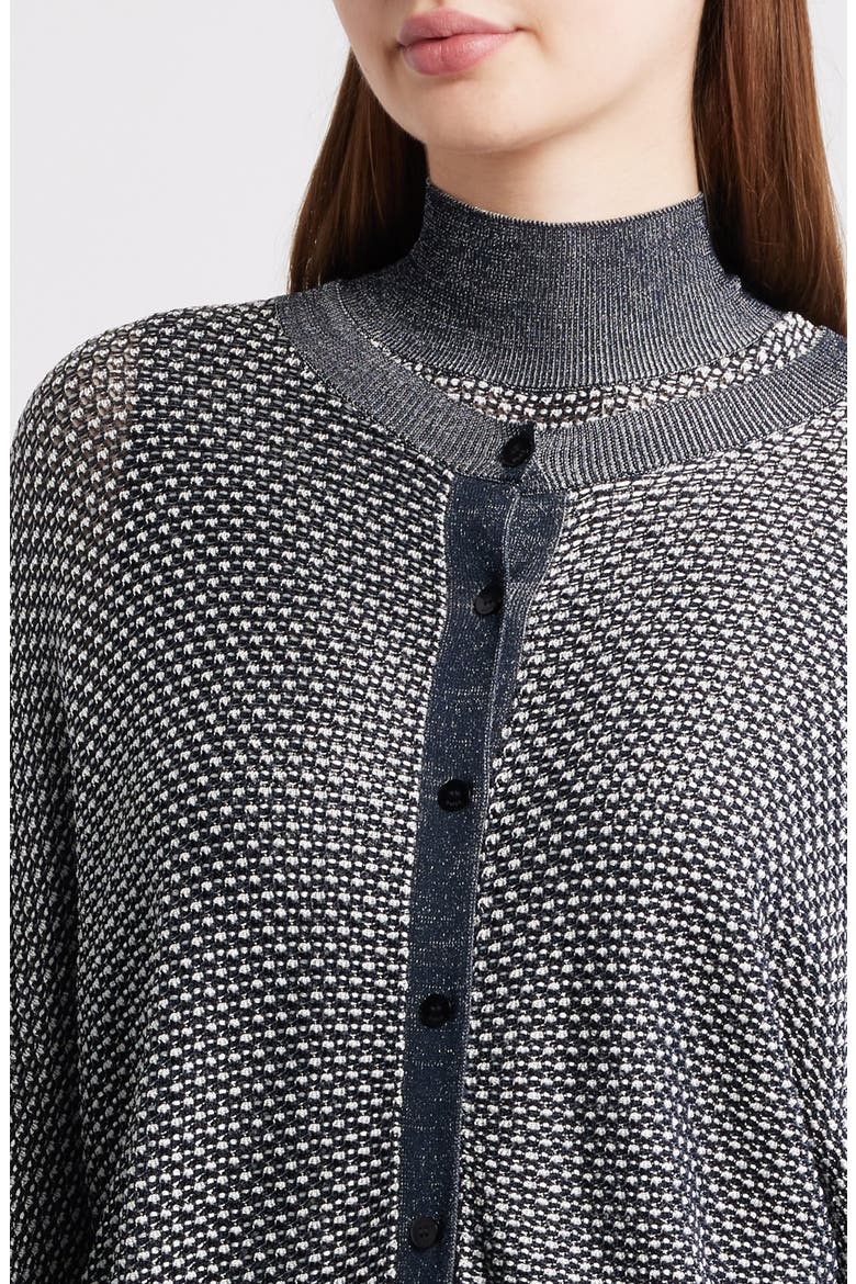 Furnari Textured Cardigan, Alternate, color, GREY