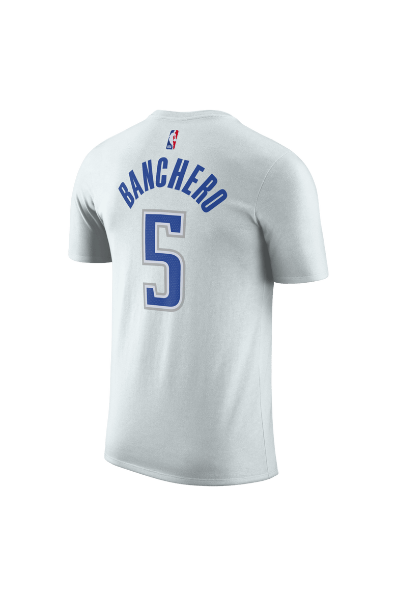 Unisex Nike Paolo Banchero Silver Orlando Magic 2025/26 City Edition Name & Number T-Shirt, Alternate, color, Silver