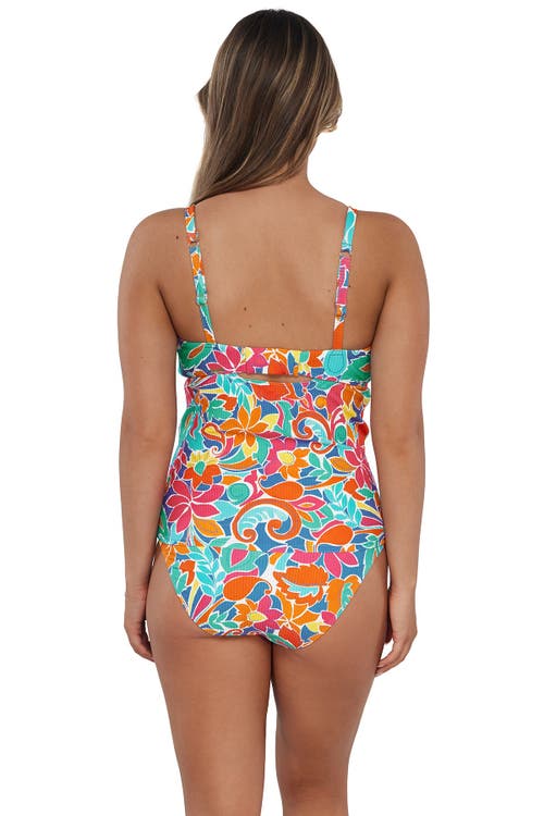 SUNSETS SUNSETS ZURI V-WIRE TANKINI SWIMSUIT TOP 