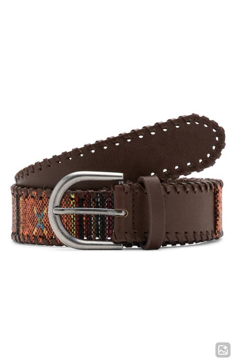 Whipstitched Woven Belt