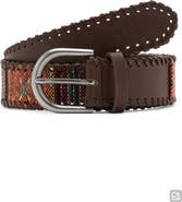 MANGO TEEN Whipstitched Woven Belt