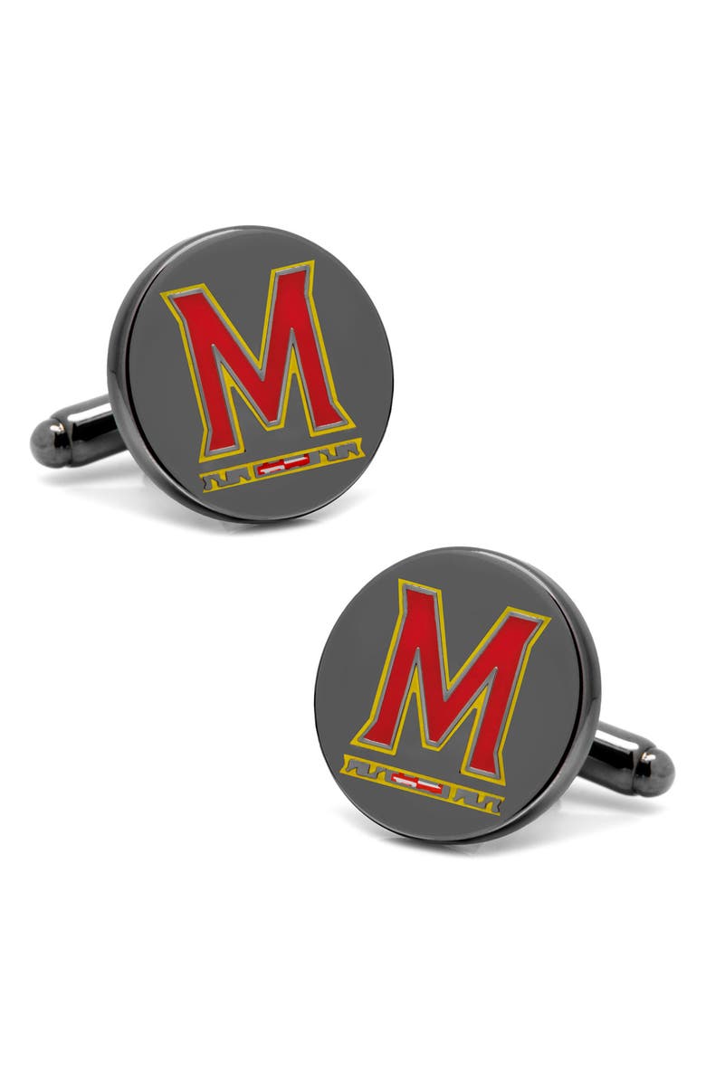 Cufflinks, Inc. NCAA Maryland Terrapins Cuff Links & Tie Bar, Main, color, Red