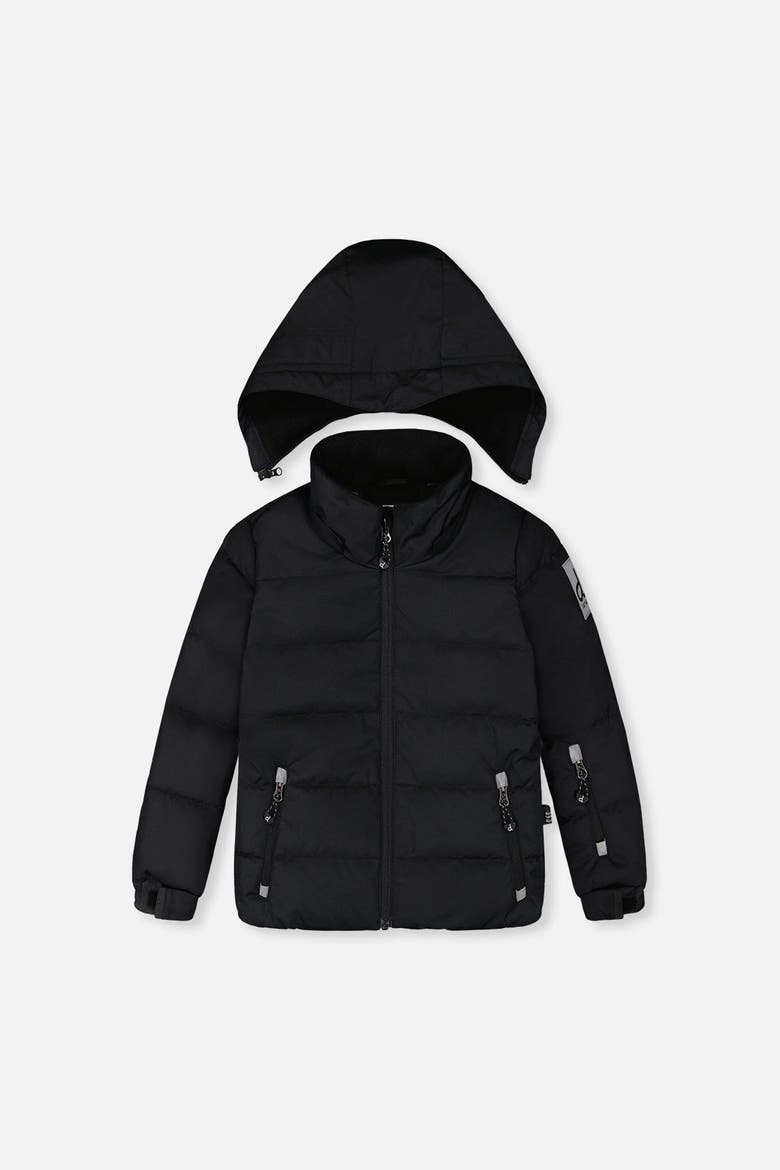 Reinforced Jacket & Pants Fleece Neckwarmer Two Piece Snowsuit, Alternate, color, Noir