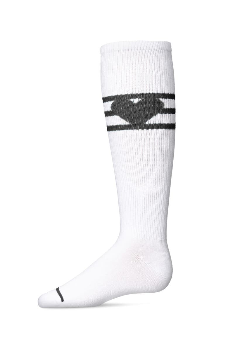 MeMoi Sweetheart Pastel Knee High Socks, Main, color, Black